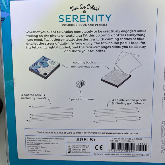 Vive Le Color! Serenity Coloring Book & Pencils - Picture 3 of 10